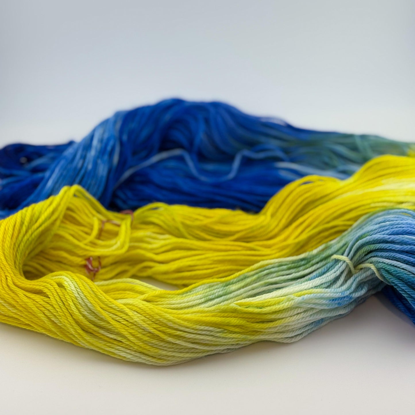 Hand Dyed Yarn, Worsted Weight, Superwash Merino, in Starry Night