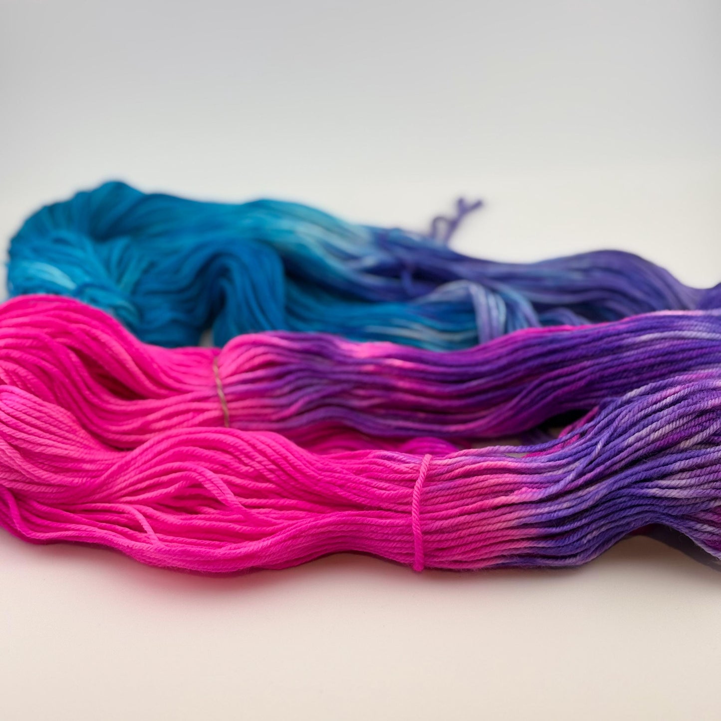 Hand Dyed Yarn, DK Weight, Superwash Merino, Cashmere, and Nylon in Nineties